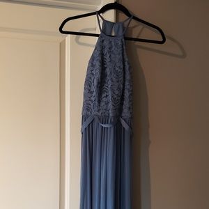 Floor length Bridesmaid's/ Evening gown Steel Blue